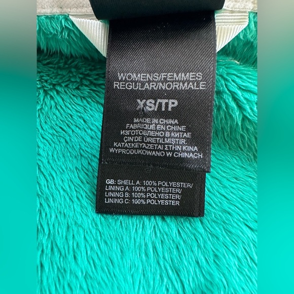 Vintage 90s Y2K The North Face Osito Bright Green Fleece Zip Up Jacket - Picture 4 of 8